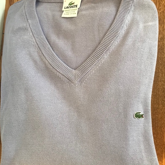 Lacoste Other - Lacoste Purple V- neck Sweater 6